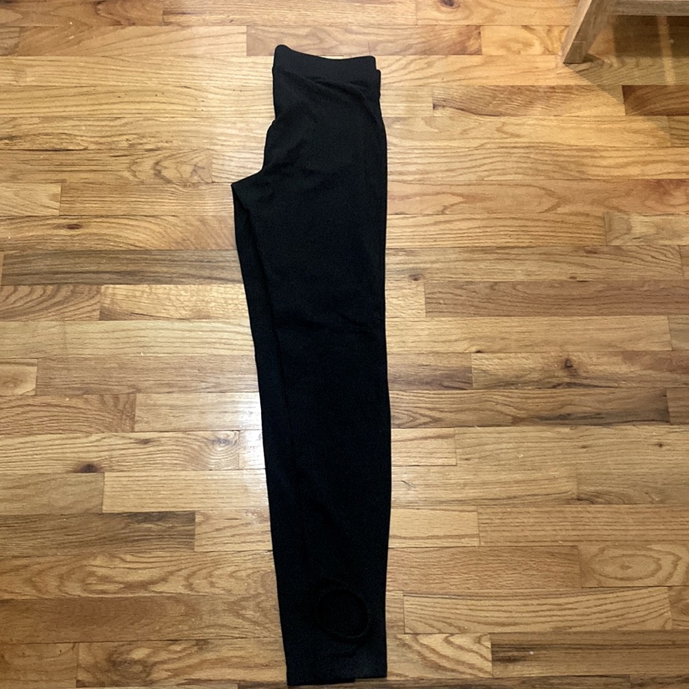 Express black leggings with ballerina foot